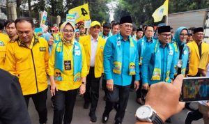 Pilkada 2024, Ben-Pilar Daftarkan Diri ke KPU Tangsel.(riski) Portalkota.id