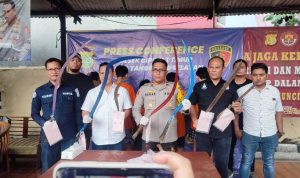 Polsek Ciputat Timur ungkap 3 kasus tawuran.(riski) Portalkota.id