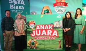 Gerakan 1000 Cerita Bunda Anak Juara dari Morinaga Soya Meraih Penghargaan MURI.(ist) Portalkota.id