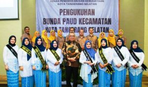 Kukuhkan Bunda PAUD, Benyamin Ingatkan Prioritas Pendidikan Akhlak ke Anak.(ist) Portalkota.id