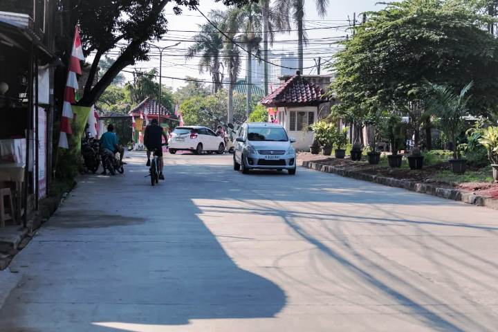DSDABMBK Tangsel Rampungkan Perbaikan Jalan Magnolia Serpong Utara.(Foto: Istimewa) Portalkota.id