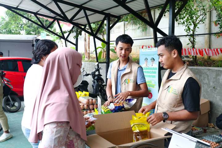 Ratusan Warga Padati Gerakan Pangan Murah di Babakan dan Ciater Serpong.(Foto: Istimewa) Portalkota.id