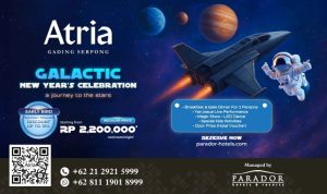 Sambut 2026, Atria Hotel Gading Serpong Hadirkan Konsep Galactic Countdown.(Foto: Istimewa) Portalkota.id