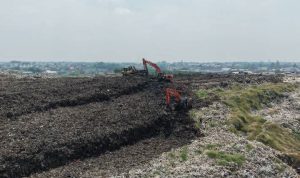 Foto udara kondisi TPA Rawa Kucing Kota Tangerang.(Dok: Diskominfo Kota Tangerang/Firdaus) portalkota.id